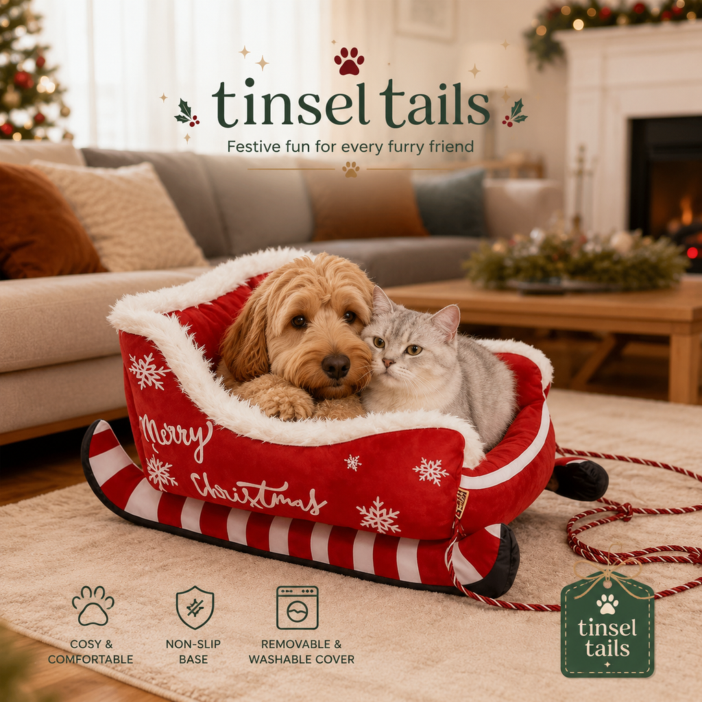 Christmas Sleigh Pet Bed