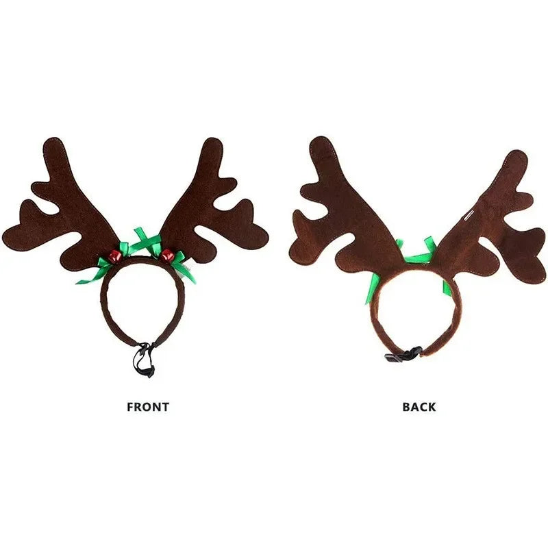 Christmas Reindeer Antlers Pet Headband