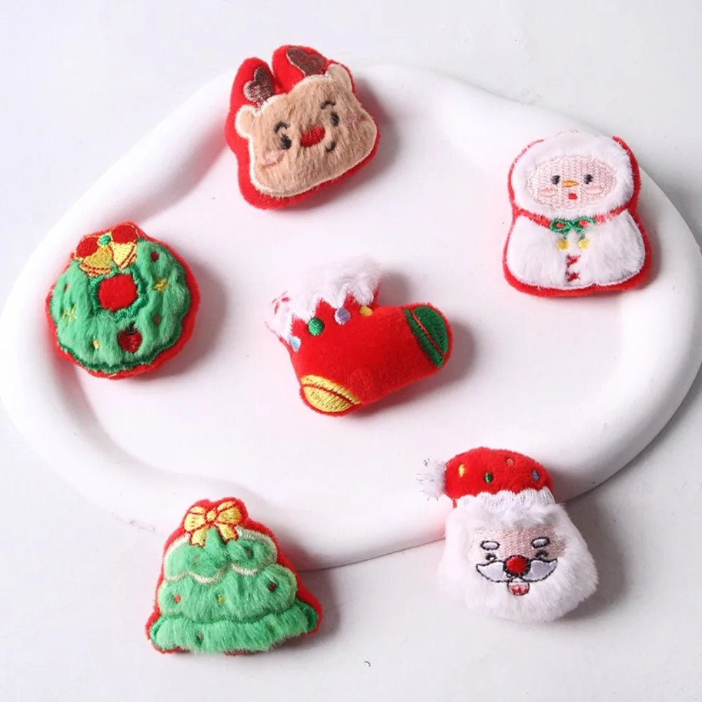 6-Piece Christmas Plush Cat Toy Set