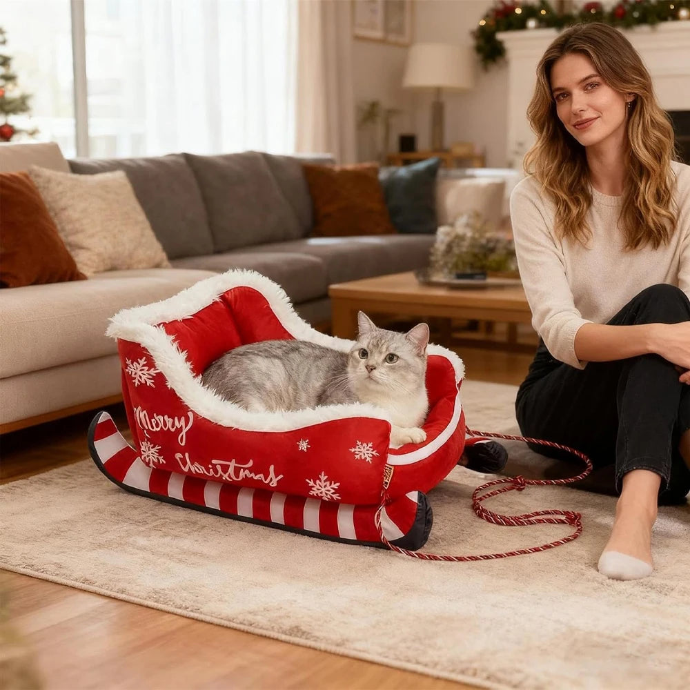 Christmas Sleigh Pet Bed