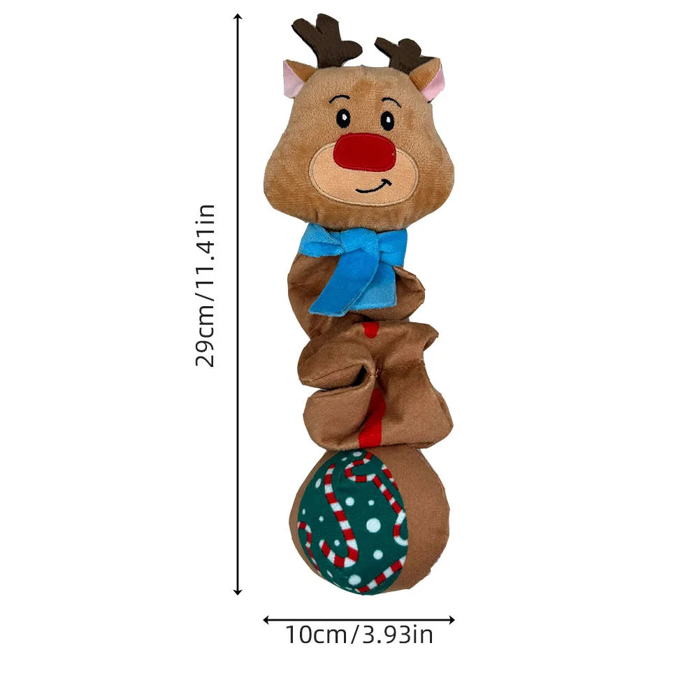Christmas Squeaky Plush Dog Toy