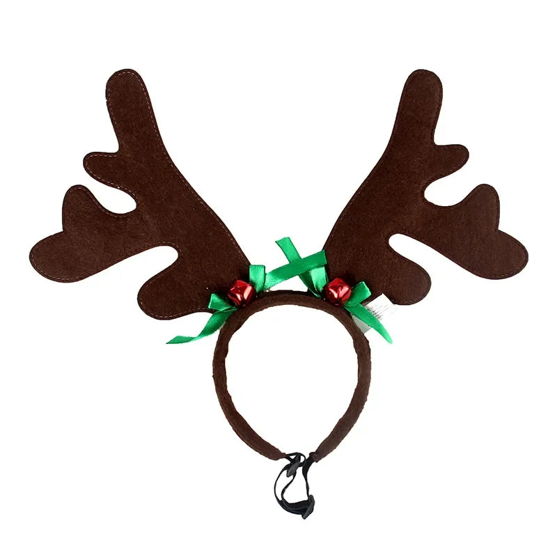 Christmas Reindeer Antlers Pet Headband