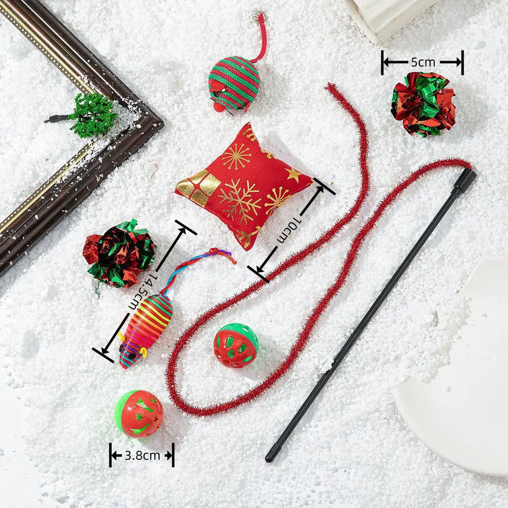 Christmas Cat Toy Stocking Gift