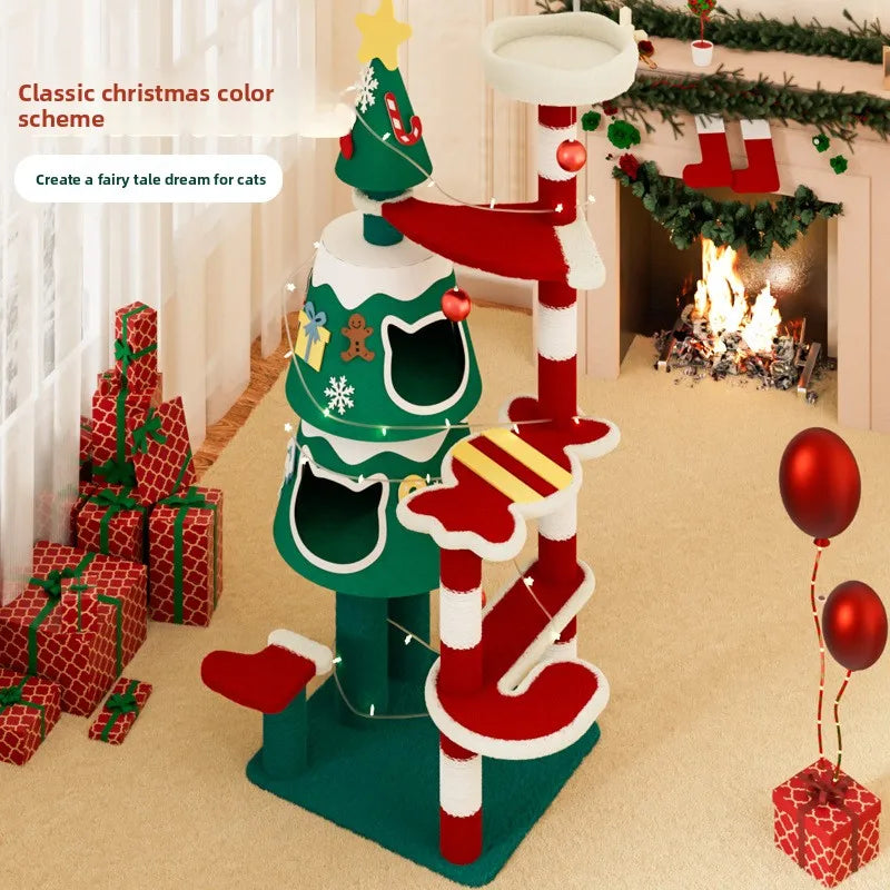 Christmas Cat Villa & Climbing Tree