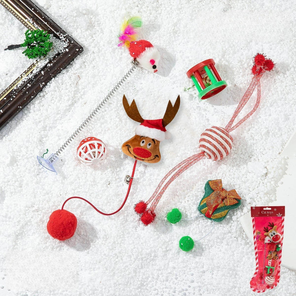 Christmas Cat Toy Stocking Gift