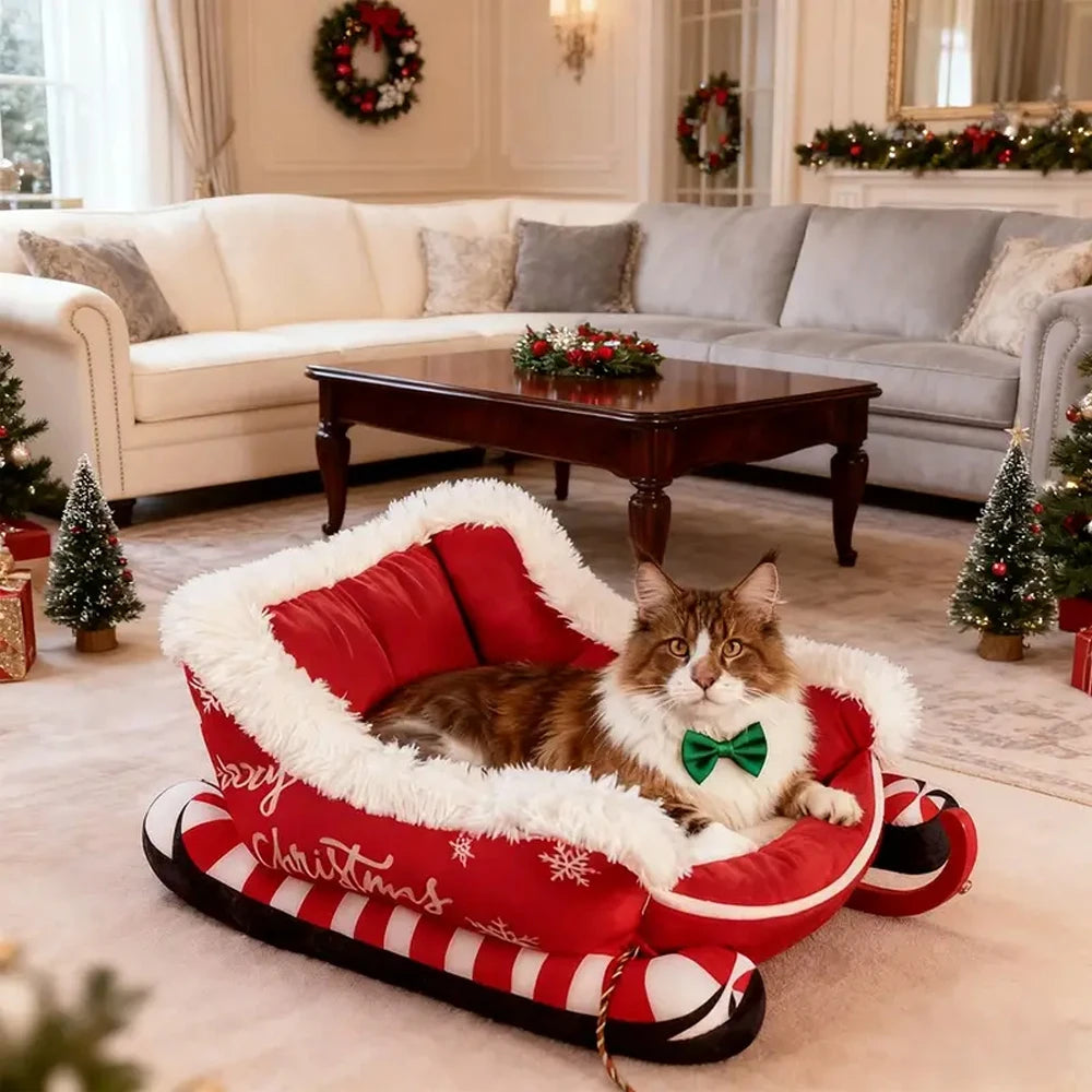 Christmas Sleigh Pet Bed