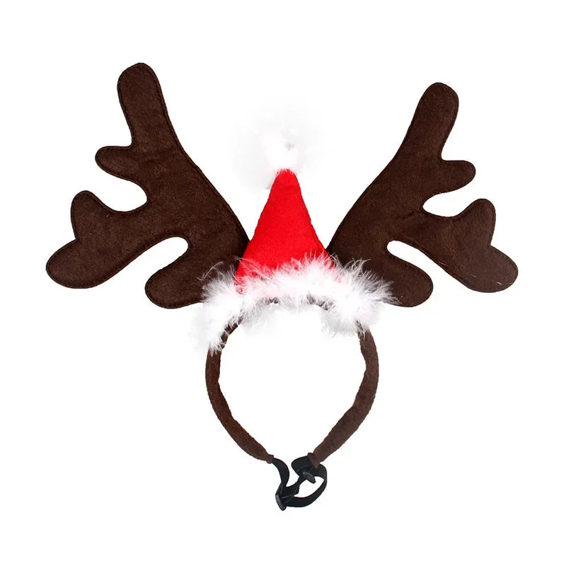 Christmas Reindeer Antlers Pet Headband