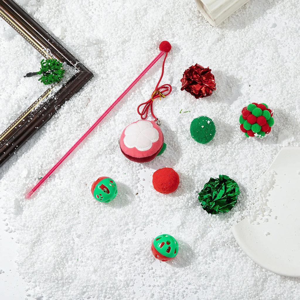 Christmas Cat Toy Stocking Gift