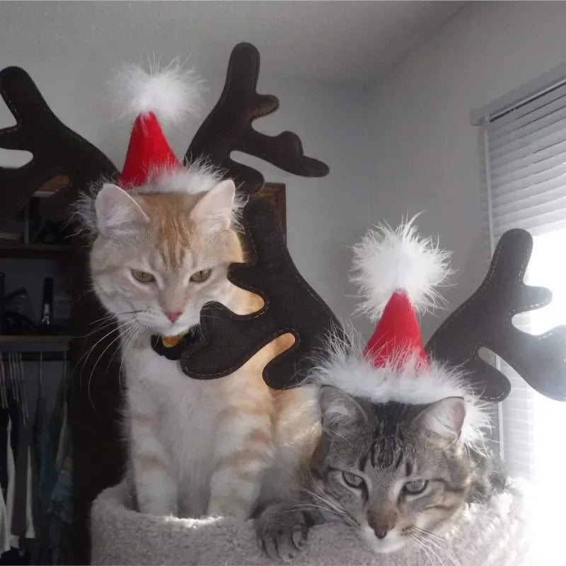 Christmas Reindeer Antlers Pet Headband