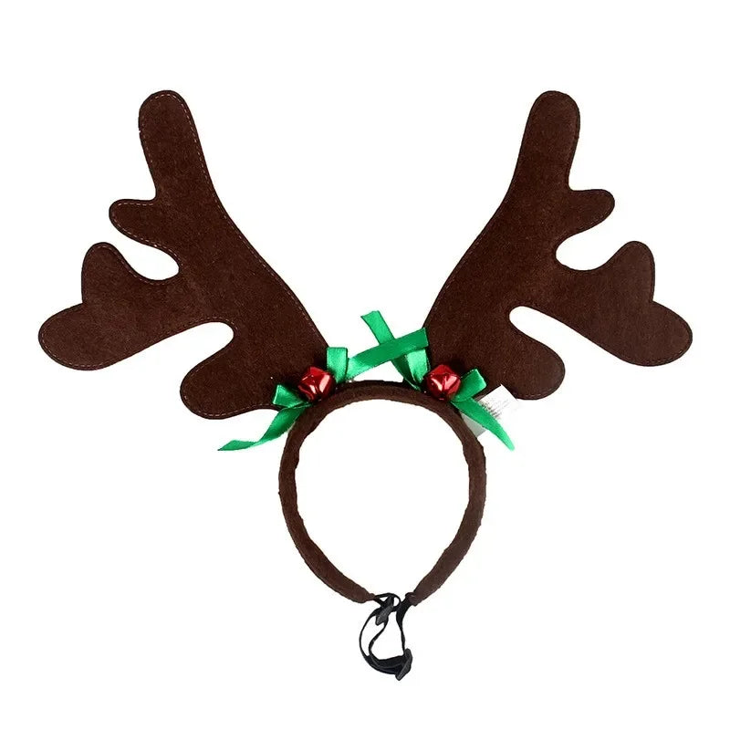 Christmas Reindeer Antlers Pet Headband