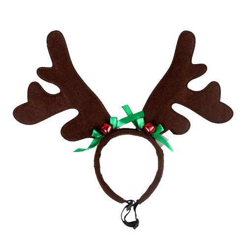 Christmas Reindeer Antlers Pet Headband