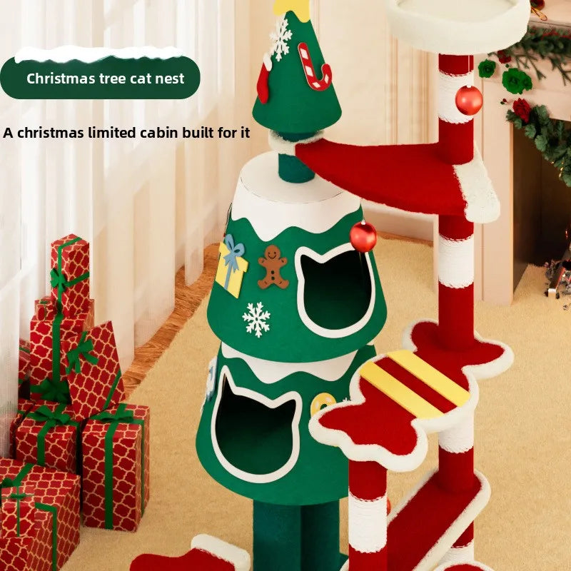 Christmas Cat Villa & Climbing Tree