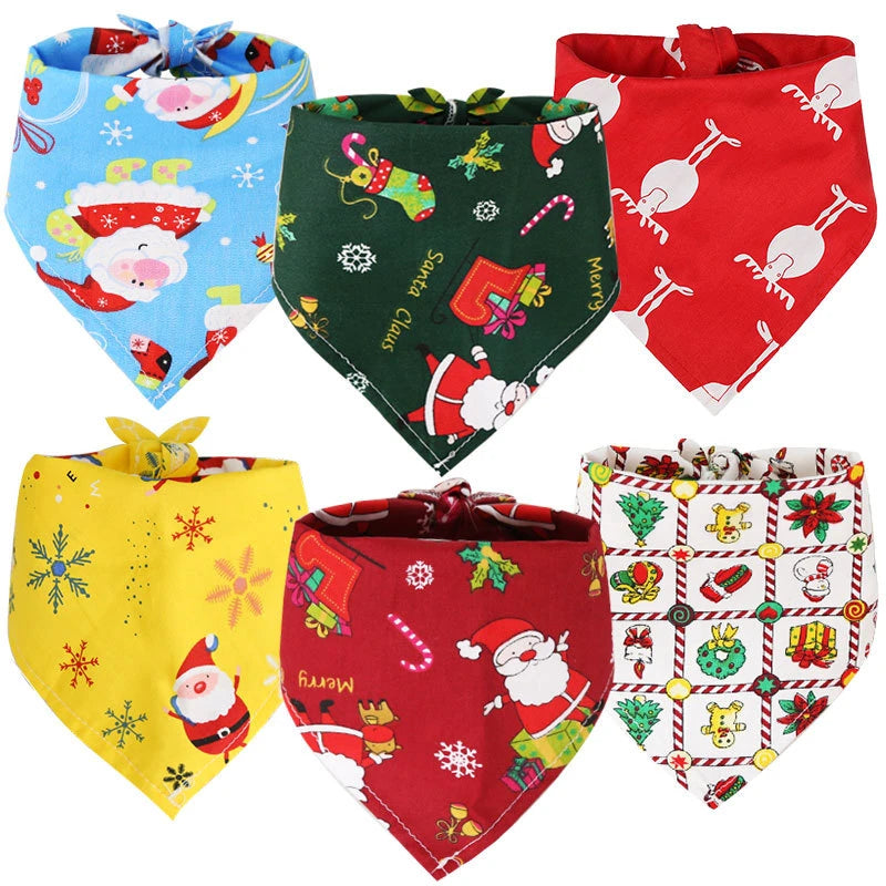 Christmas Pet Bandana for Dogs & Cats