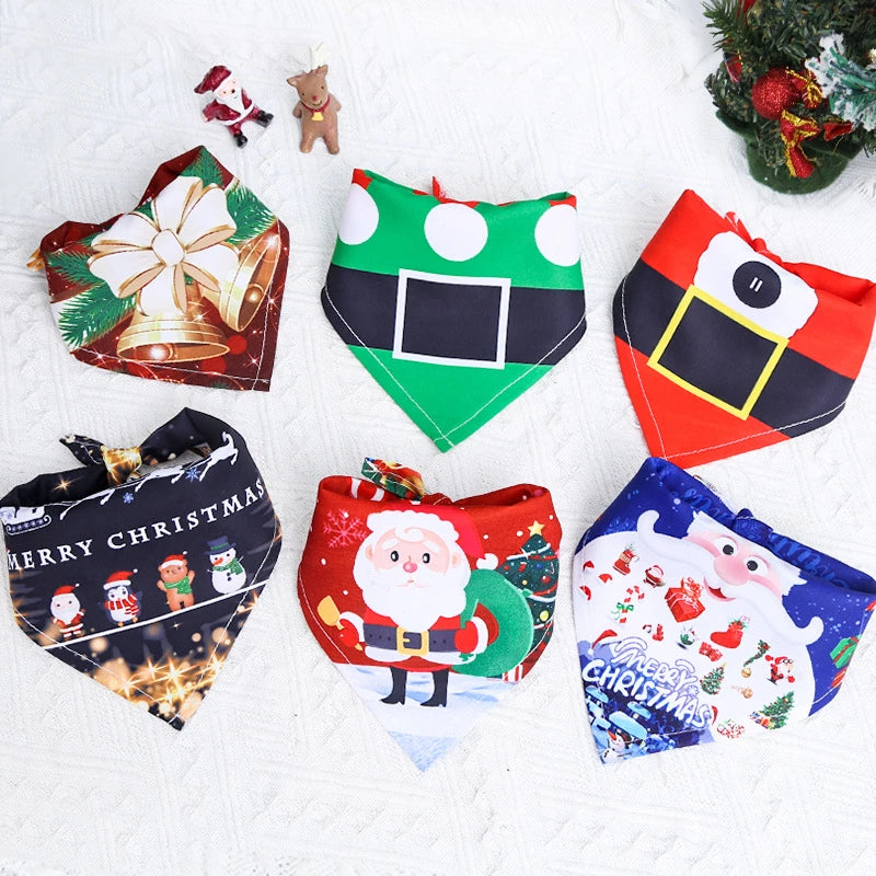 Christmas Pet Bandana for Dogs & Cats