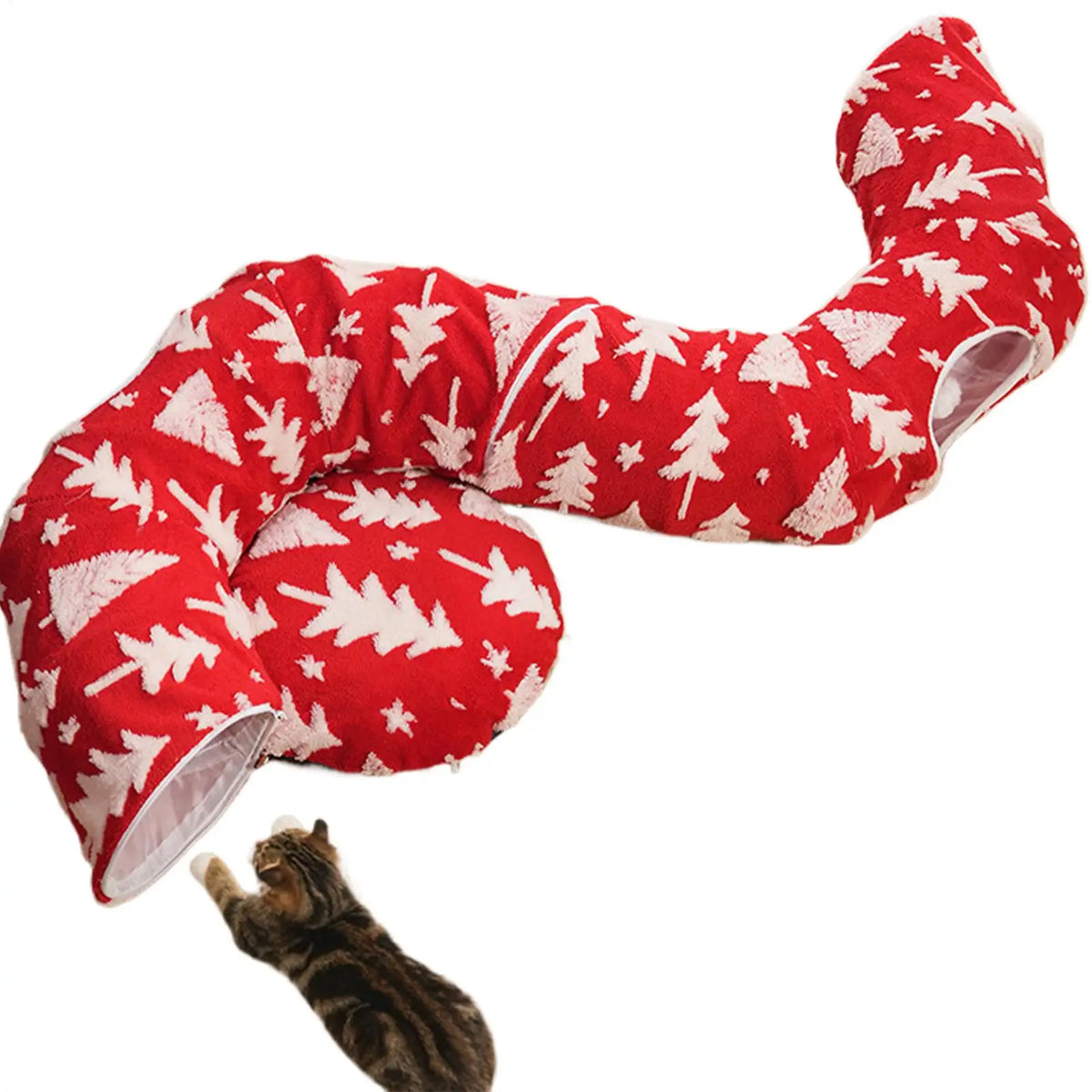 Christmas Cat Donut Tunnel & Bed
