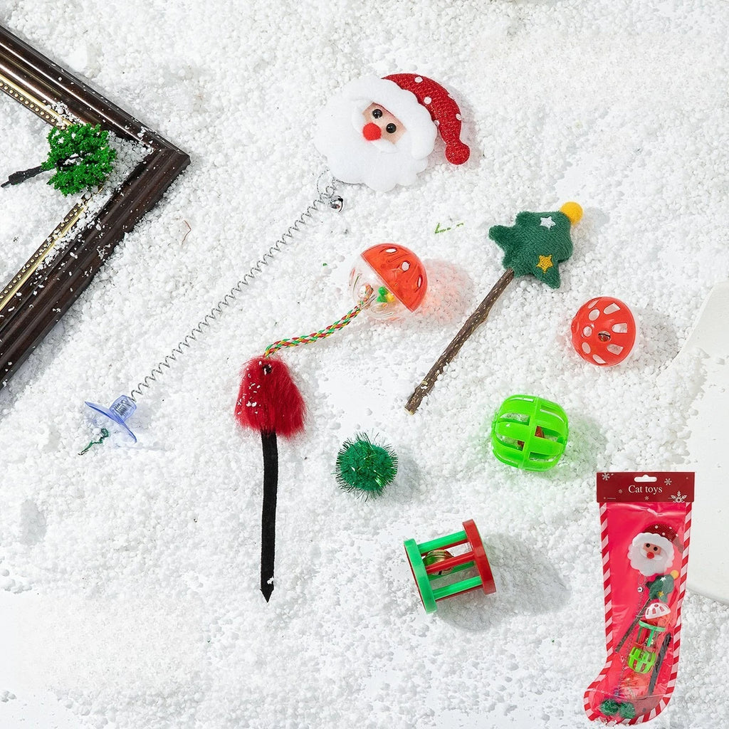 Christmas Cat Toy Stocking Gift
